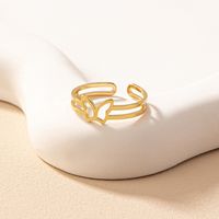 Simple Style Heart Shape Alloy Wholesale Open Rings main image 3