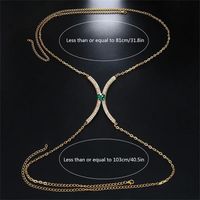 Fashion Geometric Copper Plating Rhinestone Body Chain sku image 1