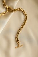 Großhandel Klassisch Retro Einfacher Stil Einfarbig Rostfreier Stahl Überzug 18 Karat Vergoldet Halskette main image 9