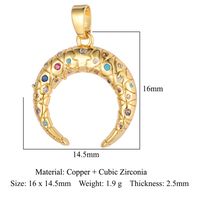 Luxurious Cross Leaves Gem Plating Inlay Zircon Gold Plated Jewelry Accessories sku image 13