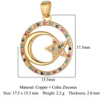 Luxurious Cross Leaves Gem Plating Inlay Zircon Gold Plated Jewelry Accessories sku image 20