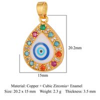 Luxurious Cross Leaves Gem Plating Inlay Zircon Gold Plated Jewelry Accessories sku image 23