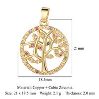 Luxurious Cross Leaves Gem Plating Inlay Zircon Gold Plated Jewelry Accessories sku image 14