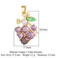 Luxurious Cross Leaves Gem Plating Inlay Zircon Gold Plated Jewelry Accessories sku image 25