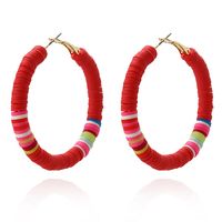 1 Pair Simple Style Classic Style Color Block Beaded Alloy Earrings sku image 7