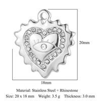 Streetwear Sun Titanium Steel Plating Inlay Rhinestones Zircon 18k Gold Plated Jewelry Accessories sku image 17