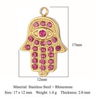 Streetwear Sun Titanium Steel Plating Inlay Rhinestones Zircon 18k Gold Plated Jewelry Accessories sku image 20
