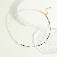 Bohemian Irregular Freshwater Pearl Glass Beaded Plating 18k Gold Plated Women's Choker sku image 2