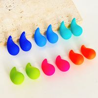 1 Pair Simple Style Commute Water Droplets Plating Alloy Ear Studs main image 4