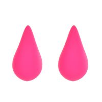 1 Pair Simple Style Commute Water Droplets Plating Alloy Ear Studs main image 2