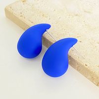 1 Pair Simple Style Commute Water Droplets Plating Alloy Ear Studs sku image 6
