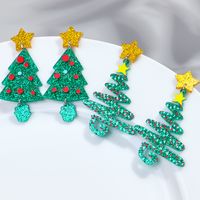 1 Pair Cute Sweet Christmas Tree Arylic Drop Earrings main image 4