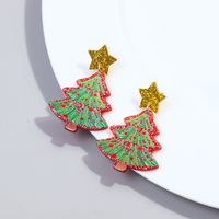 1 Pair Cute Sweet Christmas Tree Arylic Drop Earrings sku image 5