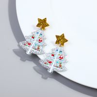 1 Pair Cute Sweet Christmas Tree Arylic Drop Earrings sku image 7