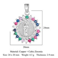 Streetwear Cross Copper Plating Inlay Zircon 18k Gold Plated Charms Jewelry Accessories sku image 3