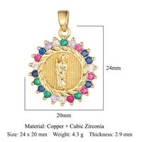Streetwear Cross Copper Plating Inlay Zircon 18k Gold Plated Charms Jewelry Accessories sku image 4