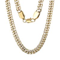 Hip-Hop Simple Style Geometric Solid Color Titanium Steel Plating Chain 18K Gold Plated Men's Jewelry Set main image 2
