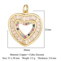 Vêtement De Rue Forme De Cœur Serpent Papillon Le Cuivre Placage Incruster Zircon Plaqué Or 18k Charmes Bijoux Accessoires sku image 22