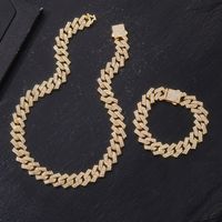 Hip-Hop Solid Color Zinc Alloy Inlay Rhinestones Unisex Necklace main image 11