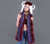 Unisex Fashion Solid Color Imitation Fur Winter Scarves sku image 30