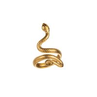 Modern Style Simple Style Snake Stainless Steel Rings main image 3