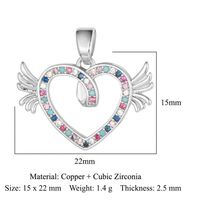 Streetwear Heart Shape Lock Copper Plating Inlay Zircon 18k Gold Plated Charms Jewelry Accessories sku image 1