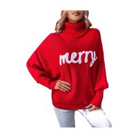 Women's Sweater Long Sleeve Sweaters & Cardigans Simple Style Letter main image 5