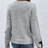Women's Sweater Long Sleeve Sweaters & Cardigans Jacquard Streetwear Star main image 5