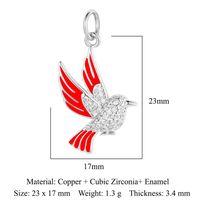 Streetwear Bee Dragonfly Butterfly Copper Plating Inlay Zircon 18k Gold Plated Charms Jewelry Accessories sku image 17