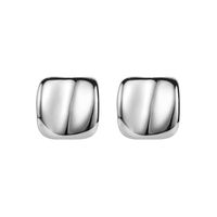 1 Pair Modern Style Simple Style Solid Color Stainless Steel Ear Studs main image 3