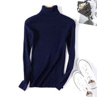 Women's Knitwear Long Sleeve Sweaters & Cardigans Rib-knit Simple Style Solid Color main image 5