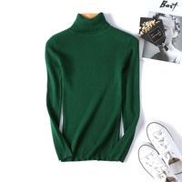 Women's Knitwear Long Sleeve Sweaters & Cardigans Rib-knit Simple Style Solid Color main image 4