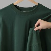 Unisex T-shirt Long Sleeve T-shirts Basic Solid Color main image 5