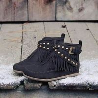 Women's Streetwear Solid Color Round Toe Martin Boots main image 4