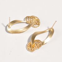 1 Pair Elegant Geometric Copper Earrings main image 4