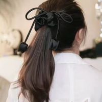 Elegant Basic Modern Style Solid Color Cloth Hair Tie main image 5