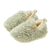 Kid's Casual Solid Color Round Toe Plush Slippers main image 3