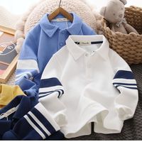 Casual Printing Solid Color Polyester Hoodies & Knitwears main image 1