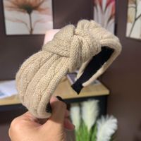 Elegant Simple Style Solid Color Yarn Hair Band sku image 16