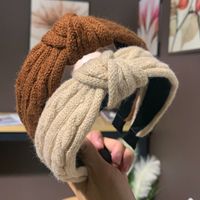 Elegant Simple Style Solid Color Yarn Hair Band sku image 17