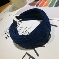 Elegant Simple Style Solid Color Yarn Hair Band sku image 1