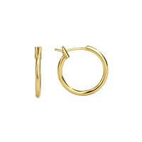 1 Pair Simple Style Classic Style Commute Solid Color Plating Copper 18k Gold Plated Hoop Earrings main image 10