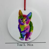 Cute Artistic Cat Arylic Pendant Artificial Decorations main image 3