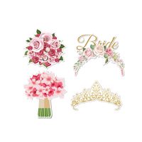 Cute Funny Pastoral Glasses Flower Paper Wedding Party Photography Props main image 3