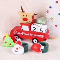 Christmas Cartoon Style Cute Santa Claus Flannel Party Festival Wristband main image 3
