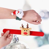 Christmas Cartoon Style Cute Santa Claus Flannel Party Festival Wristband main image 5