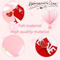 Valentine's Day Cute Sweet Letter Heart Shape Nonwoven Indoor Party Festival Decorative Props main image 4