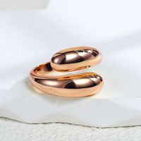 Simple Style Classic Style Commute Solid Color Copper 18k Gold Plated Rose Gold Plated White Gold Plated Open Rings In Bulk main image 3
