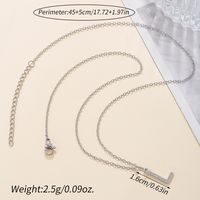Casual Letter Stainless Steel Copper Plating 18k Gold Plated Pendant Necklace main image 4