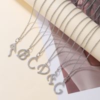 Casual Letter Stainless Steel Copper Plating 18k Gold Plated Pendant Necklace main image 5